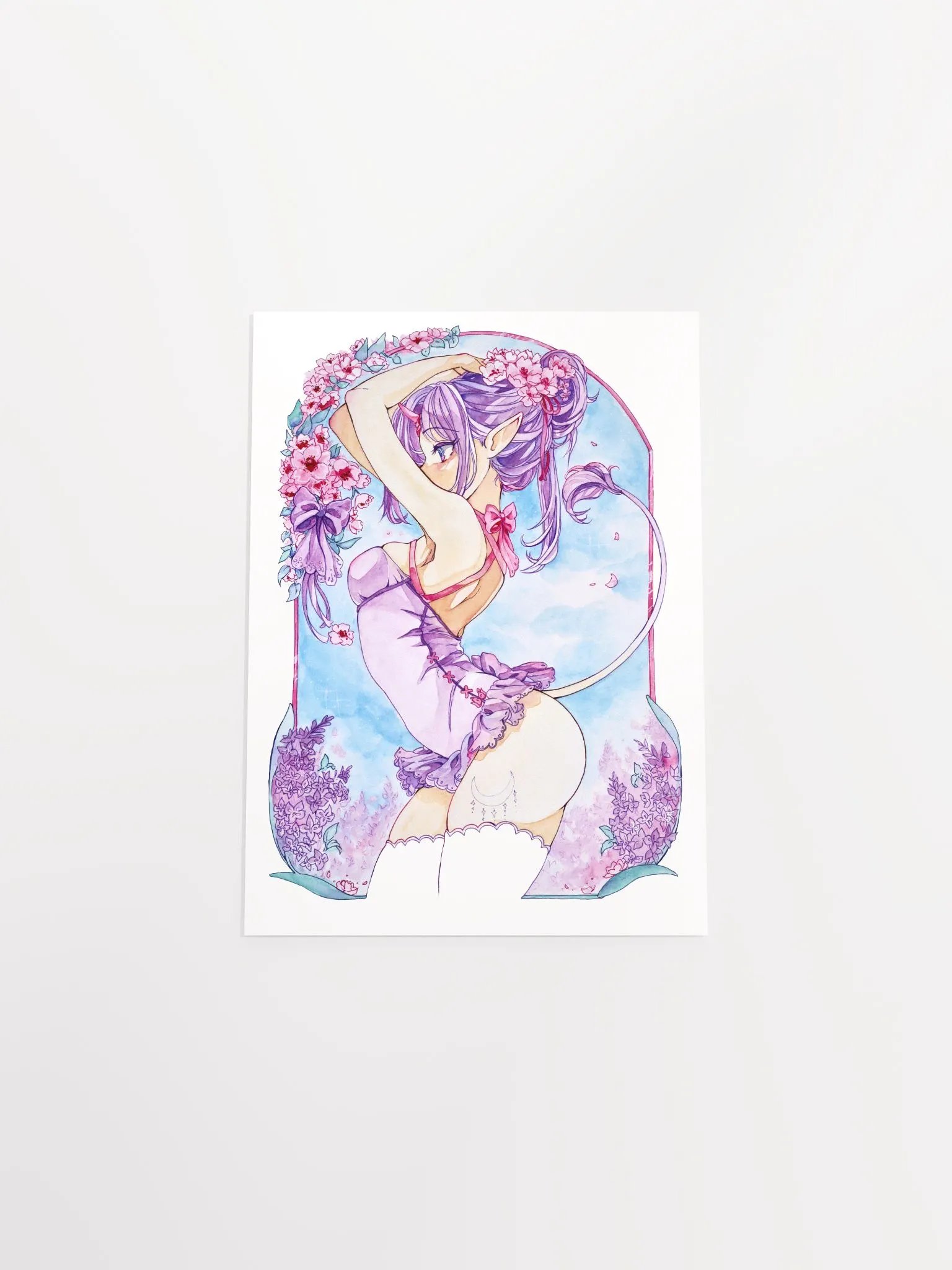 Unicorn and Lilac Print product image (4)