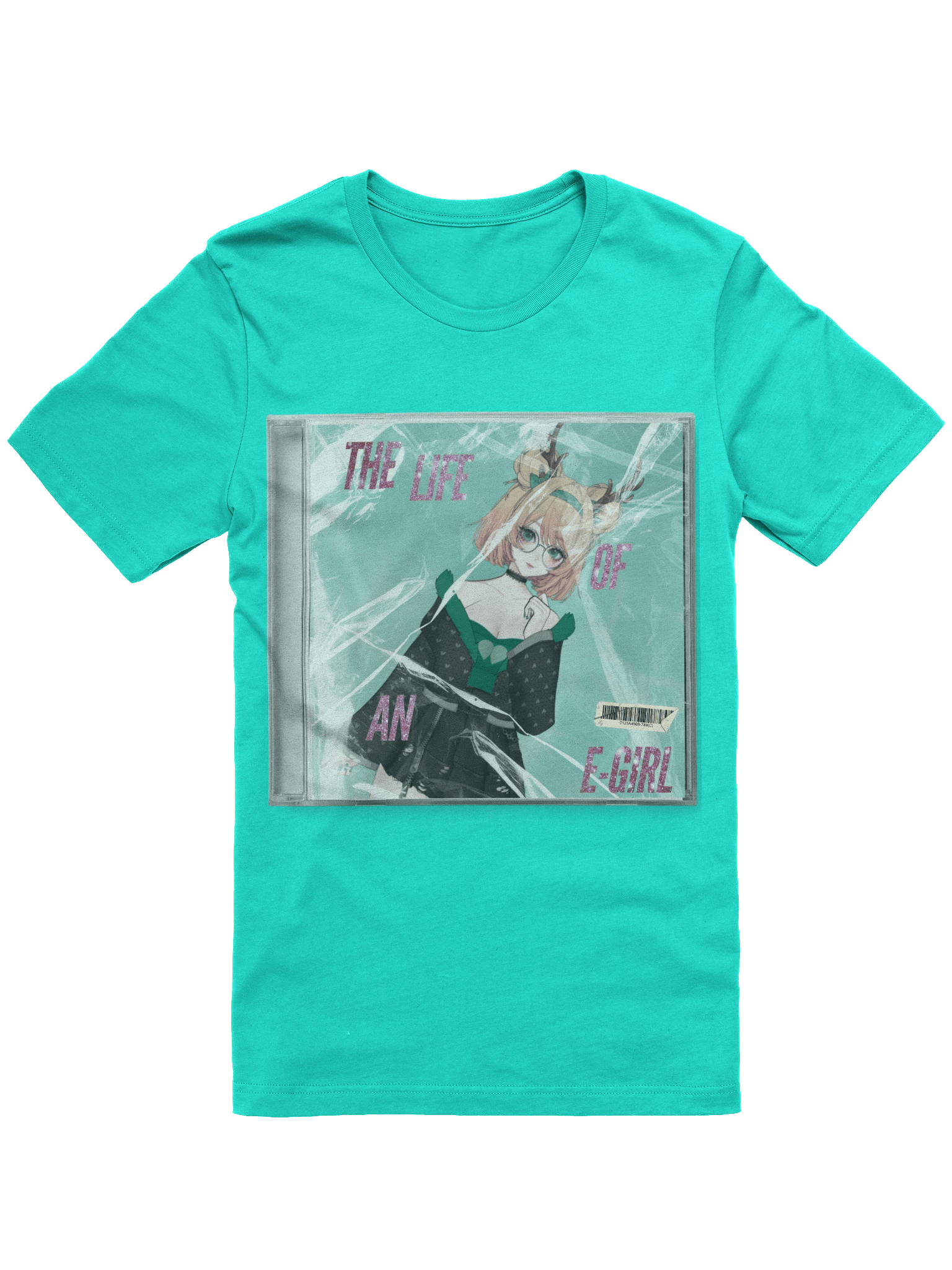 The Life of an E-Girl Jewel Case T-Shirt product image (3)