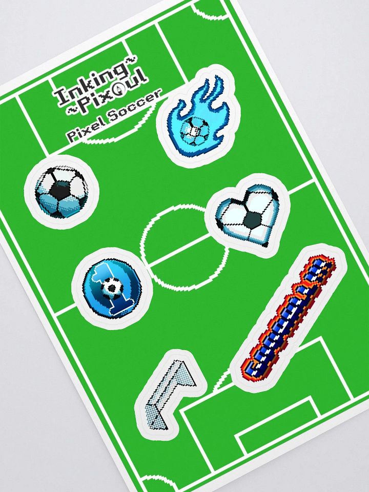 Pixel Soccer Sticker Sheet product image (1)
