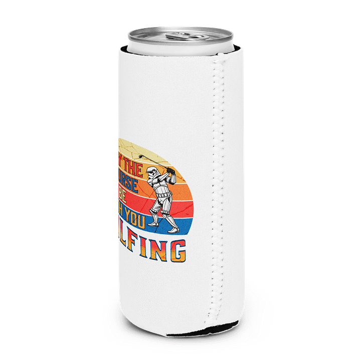 May The Course Be With You Golfing Galactic Can Cooler product image (2)