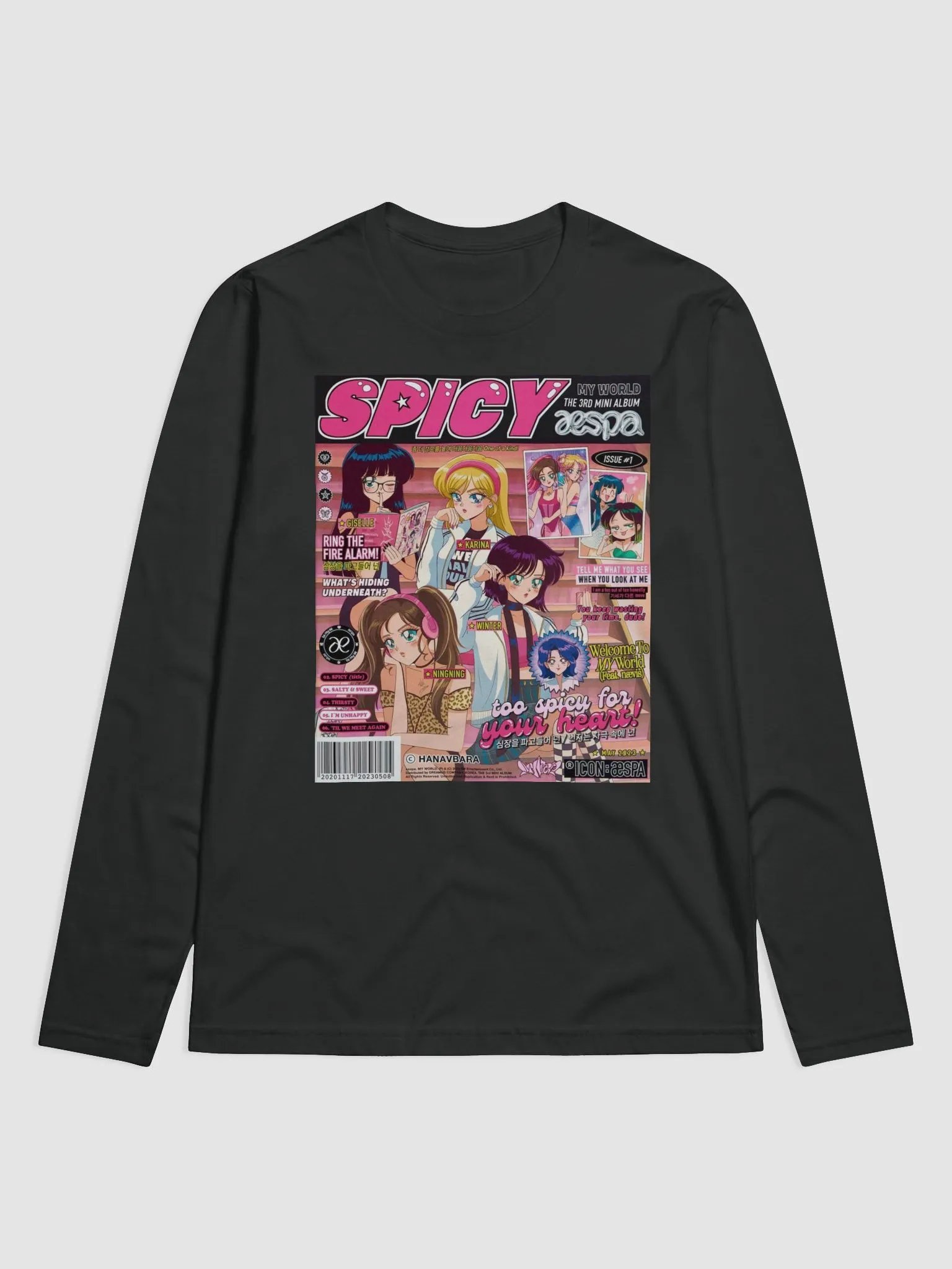 Aespa Graphic Unisex Long Sleeve T-shirt product image (4)