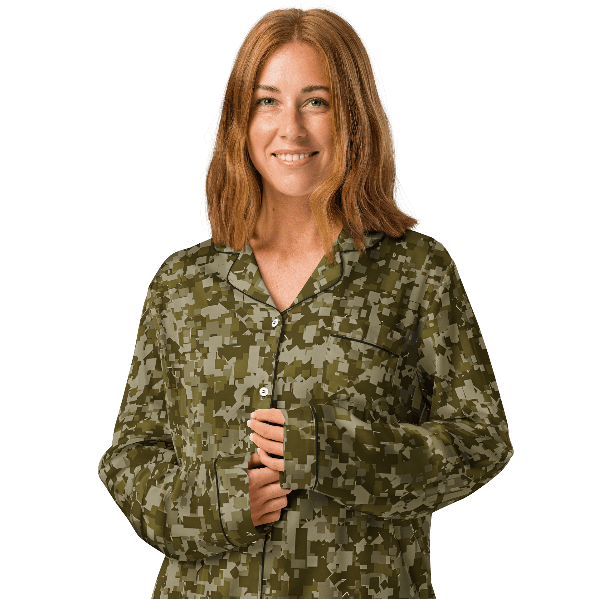 Pixelated Camo Dream Women's Pajama Top product image (3)