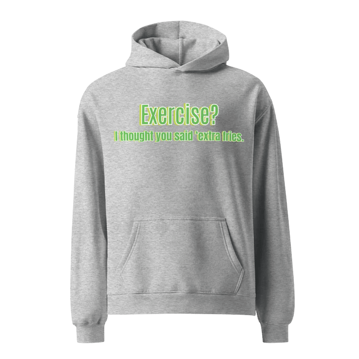 Fries Over Exercise Oversized Hoodie product image (4)