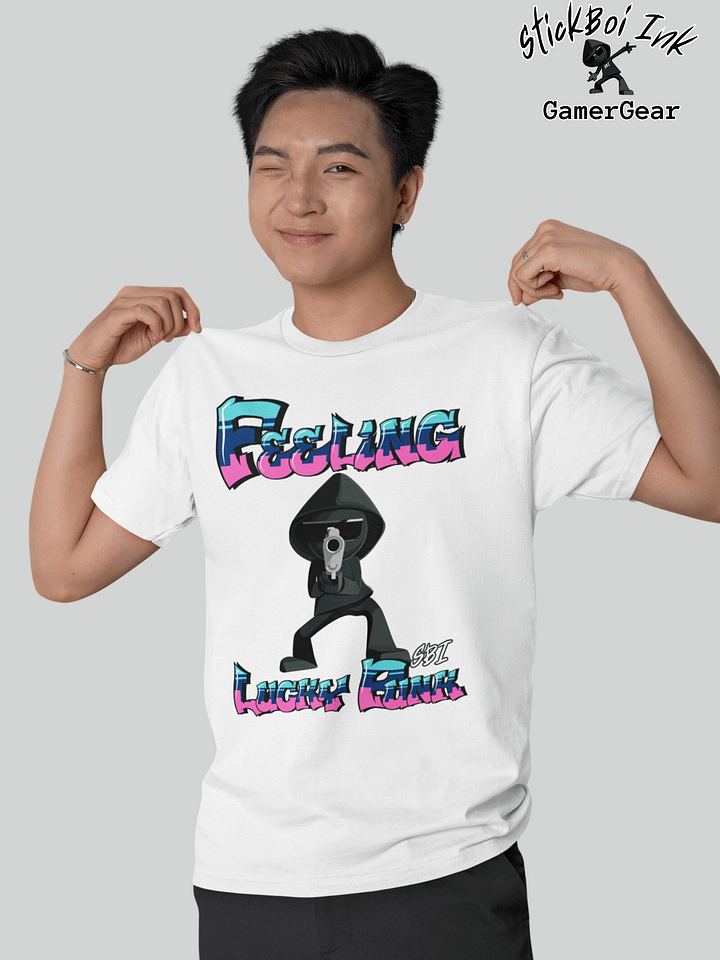 Battle Royale gamer shirt - Feeling Lucky by StickBoi Ink product image (1)