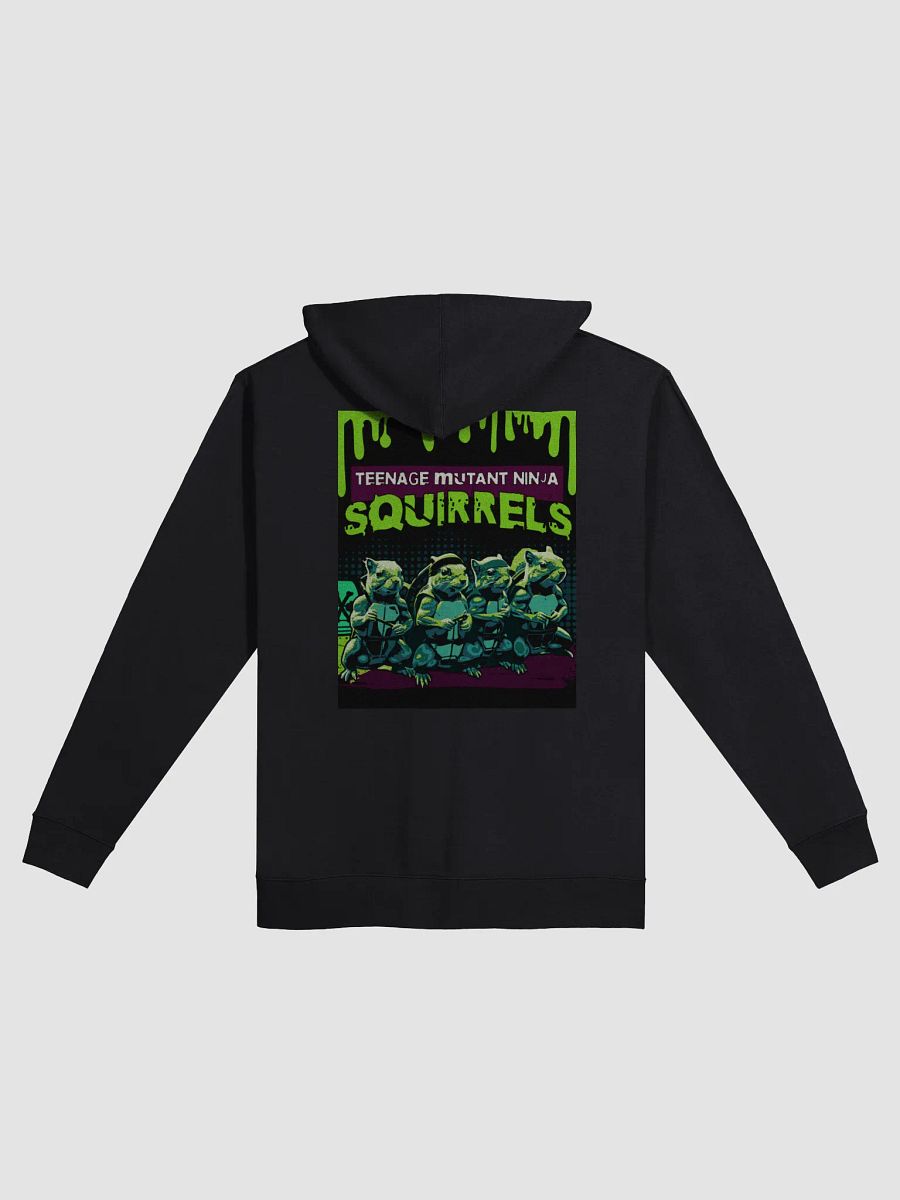 REALLY COOL ZIP UP- IMAGE ON BACK Ninja Squirrel Fleece Zip-Up Hoodie product image (2)