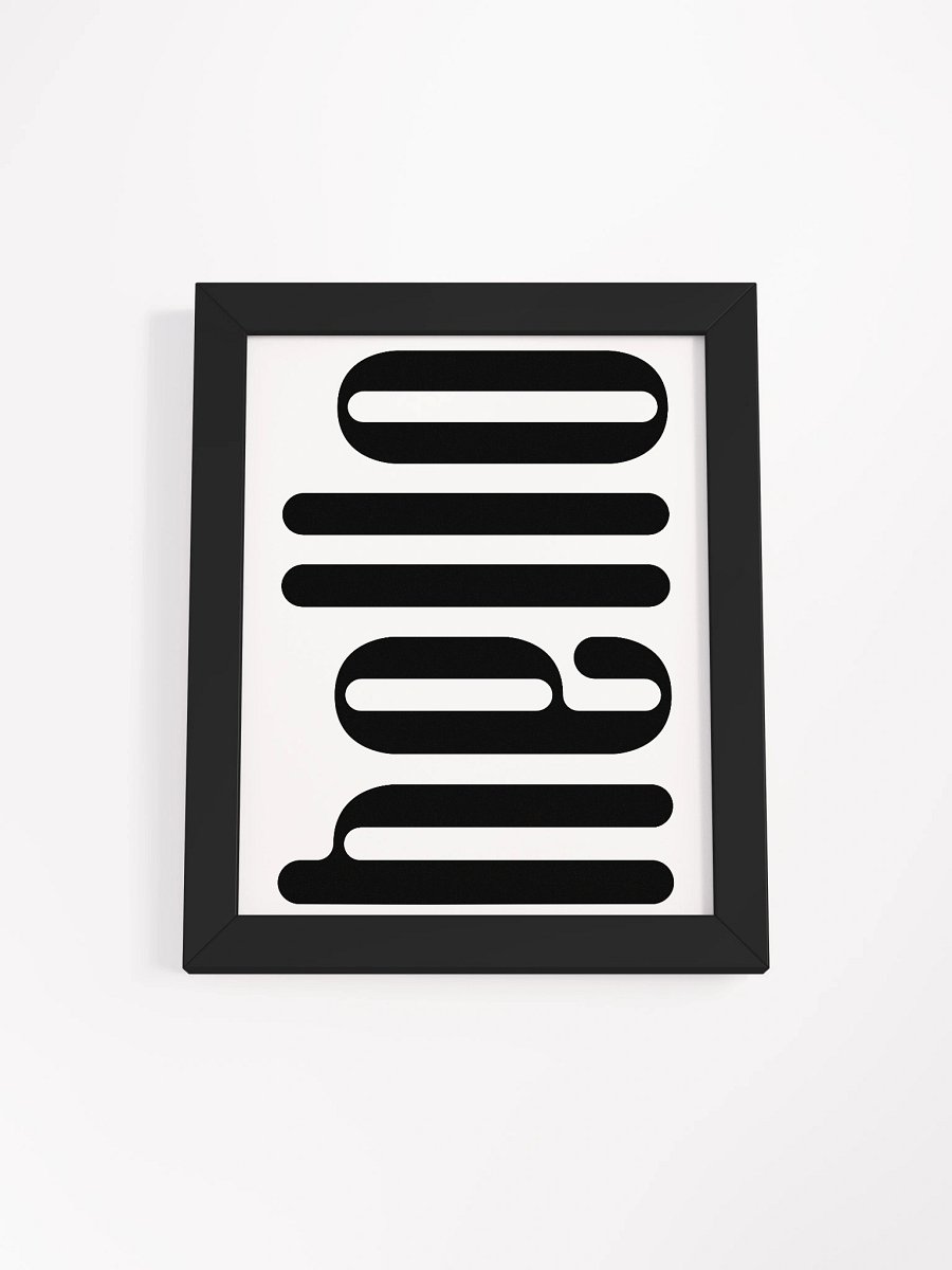 Modern Hello Framed Poster product image (1)