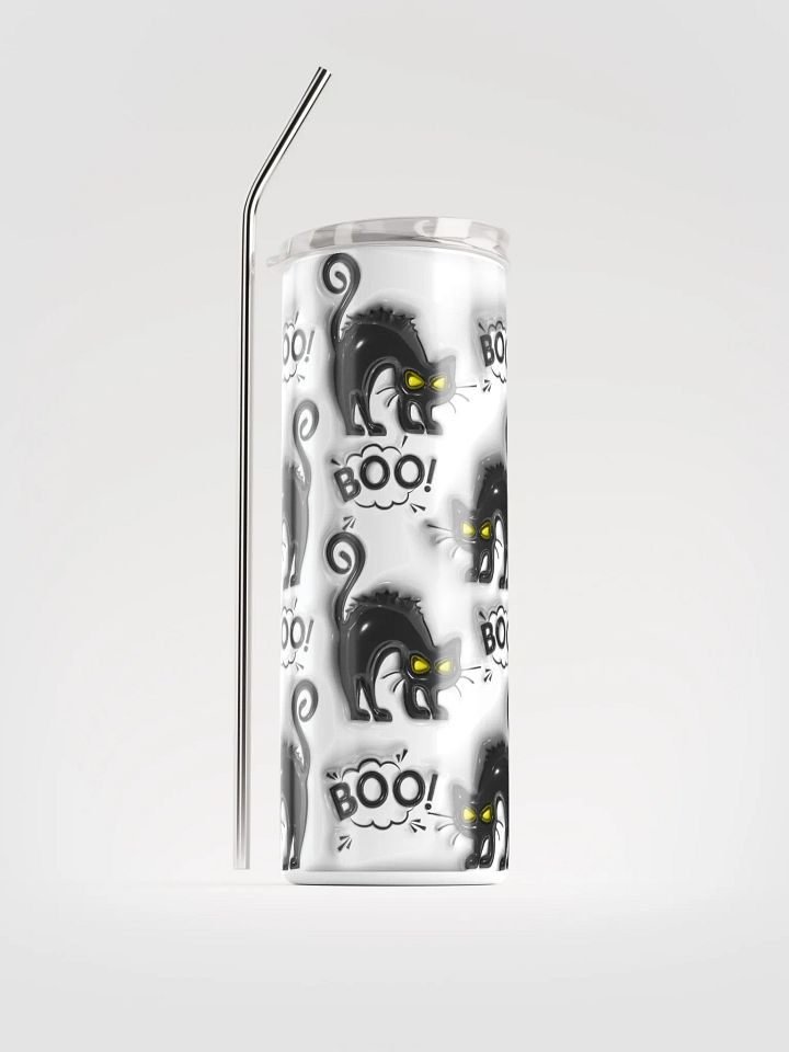 Glowing Eyes Black Cat Halloween Tumbler product image (1)