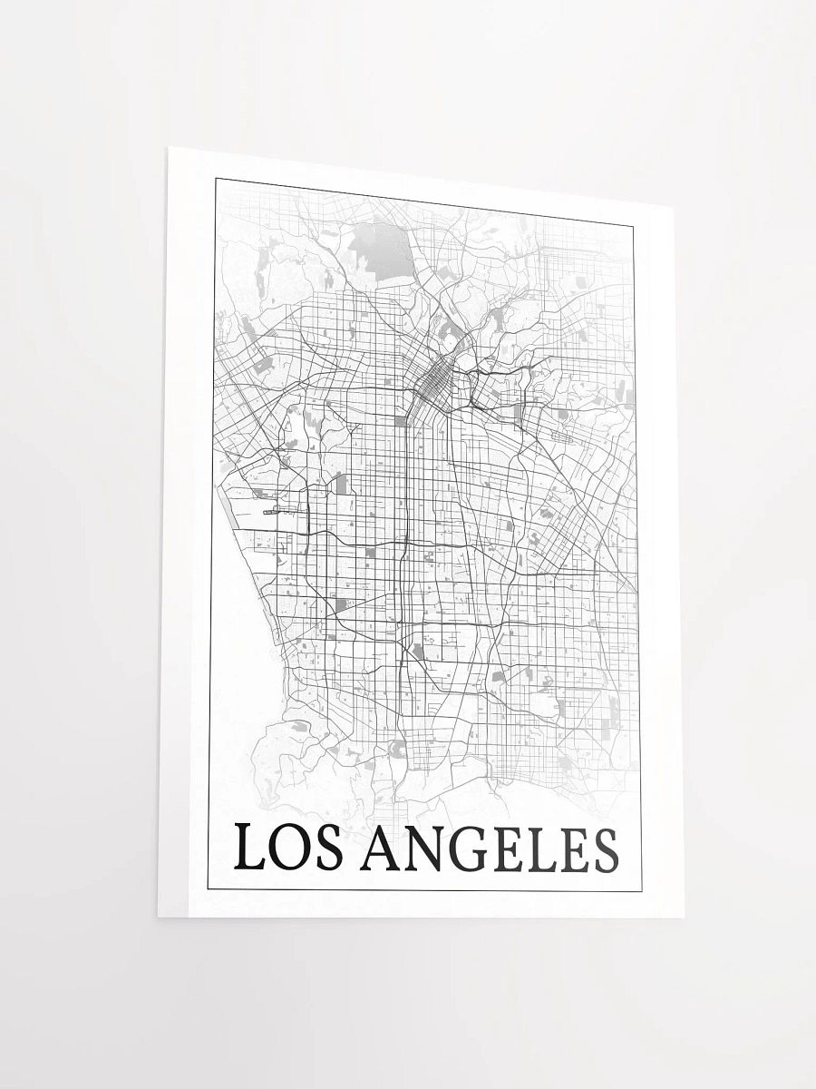Los Angeles, California, USA, city map print product image (12)