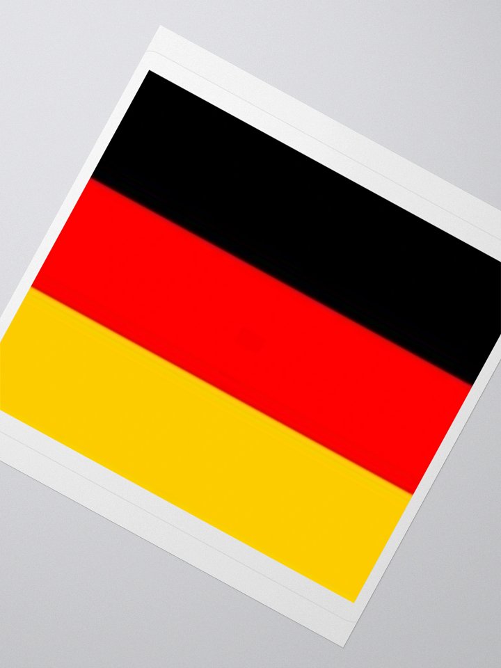 Germany Flag Sticker | Black Red Yellow Design | Durable Vinyl | 3 Sizes product image (6)