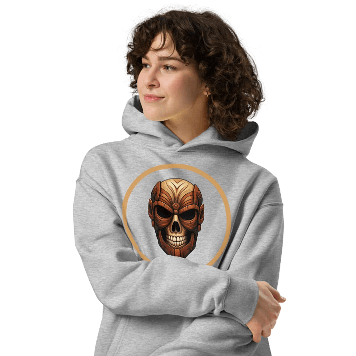 Mechanical Tribal Skull Oversized Hoodie product image (1)