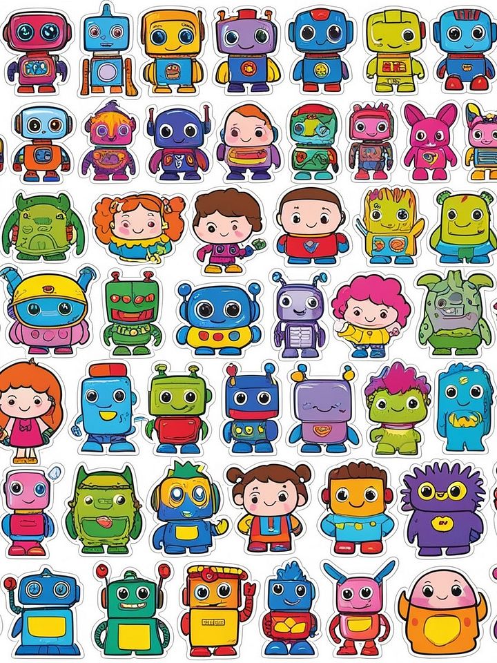 500 + mix stickers bundle high resolution product image (2)