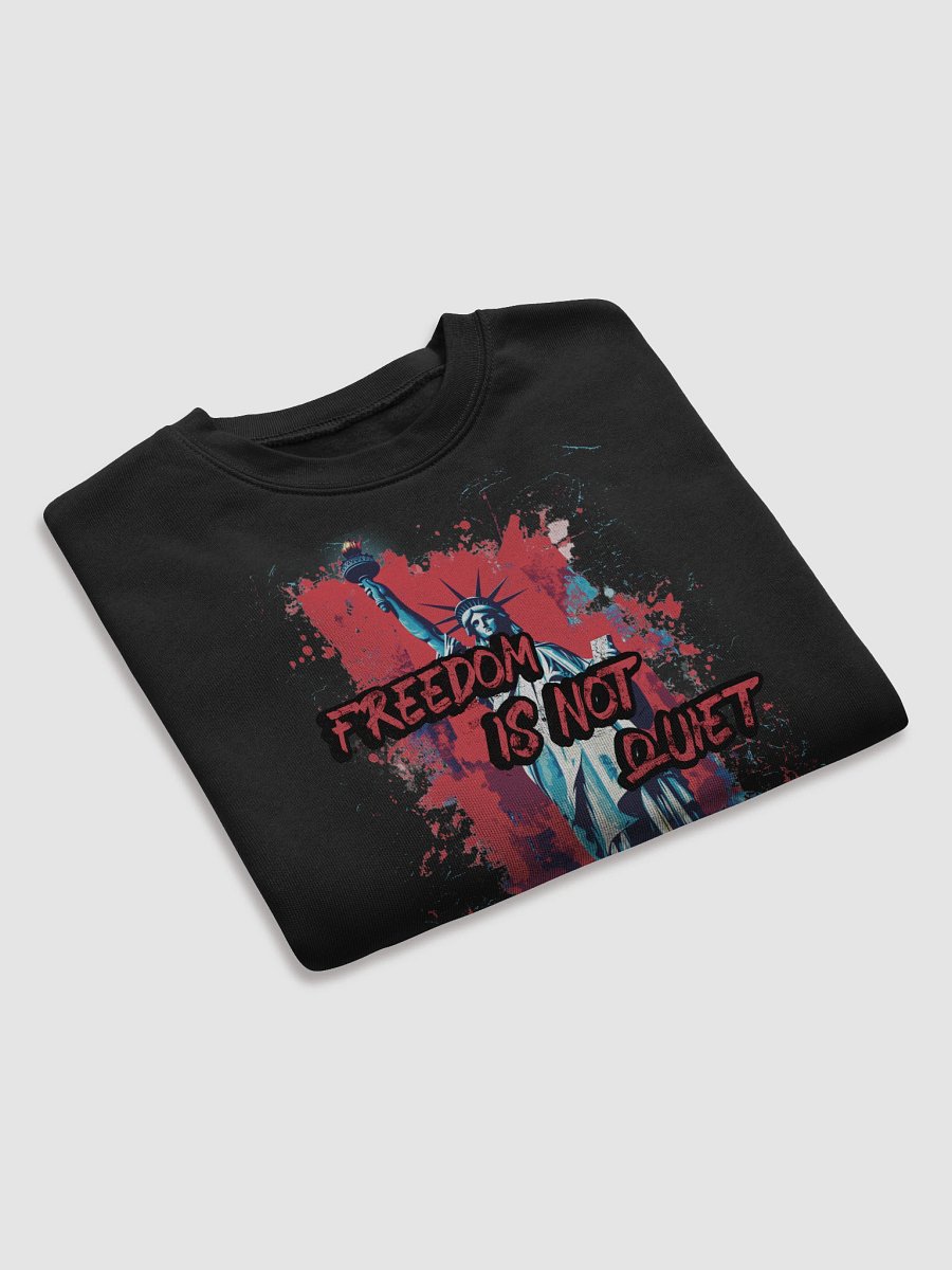 Freedom Is Not Quiet Women's Crop Top - Bella + Canvas Sweatshirt fit product image (7)