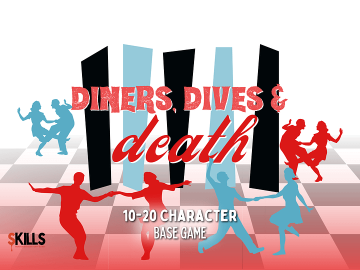 Diners, Dives & Death - A 1950s Murder Mystery - 10-25 Player Base Game product image (1)