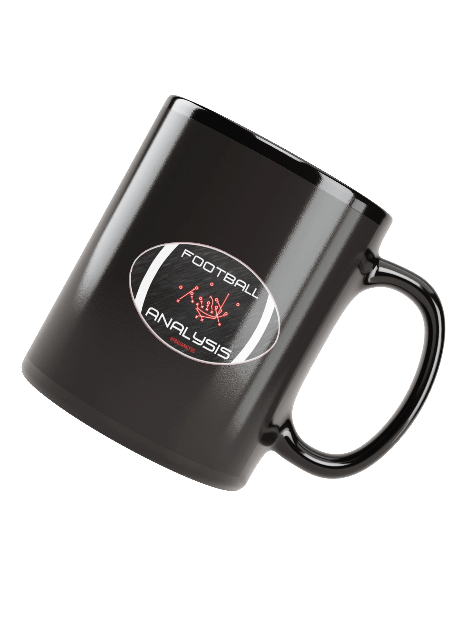 Football Analysis Black Glossy Mug product image (4)