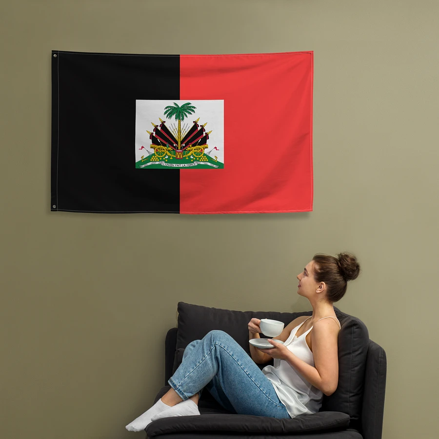 Black and Red Duvalier's Flag product image (12)