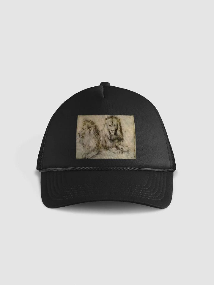 Albrecht Durer Two Lions 1521 Foam Trucker Hat product image (1)