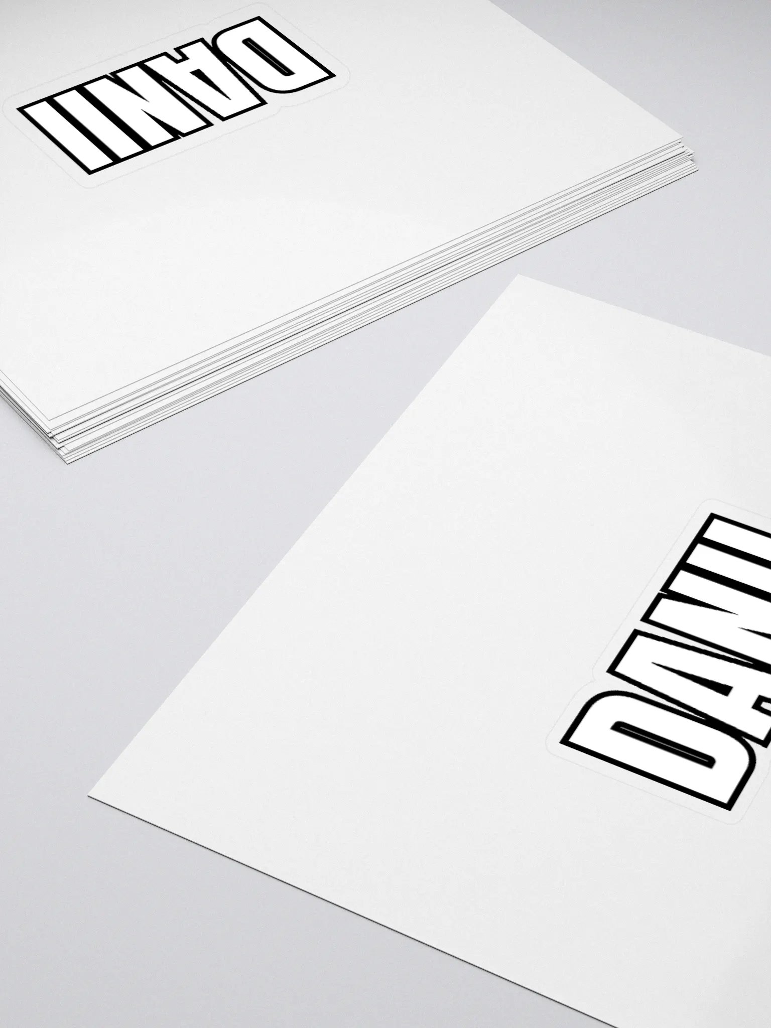 DANII WHITE BLACK STICKER product image (15)