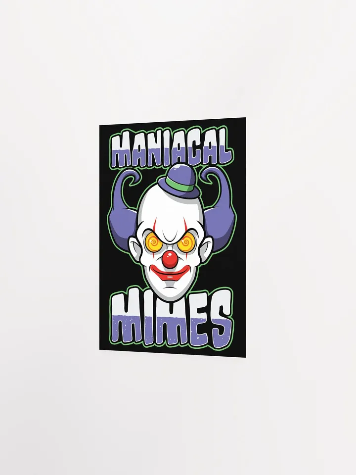 Maniacal Mimes Creepy Clown Poster – Spooky & Funny Wall Art product image (6)