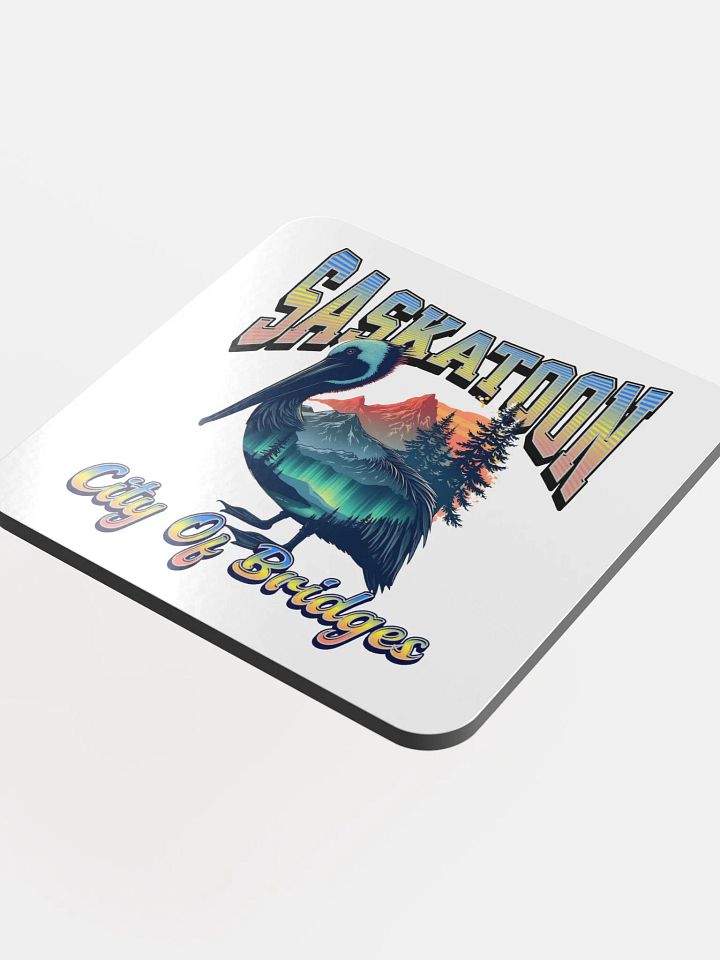 Saskatoon City Of Bridges Pelican Coaster Set product image (1)