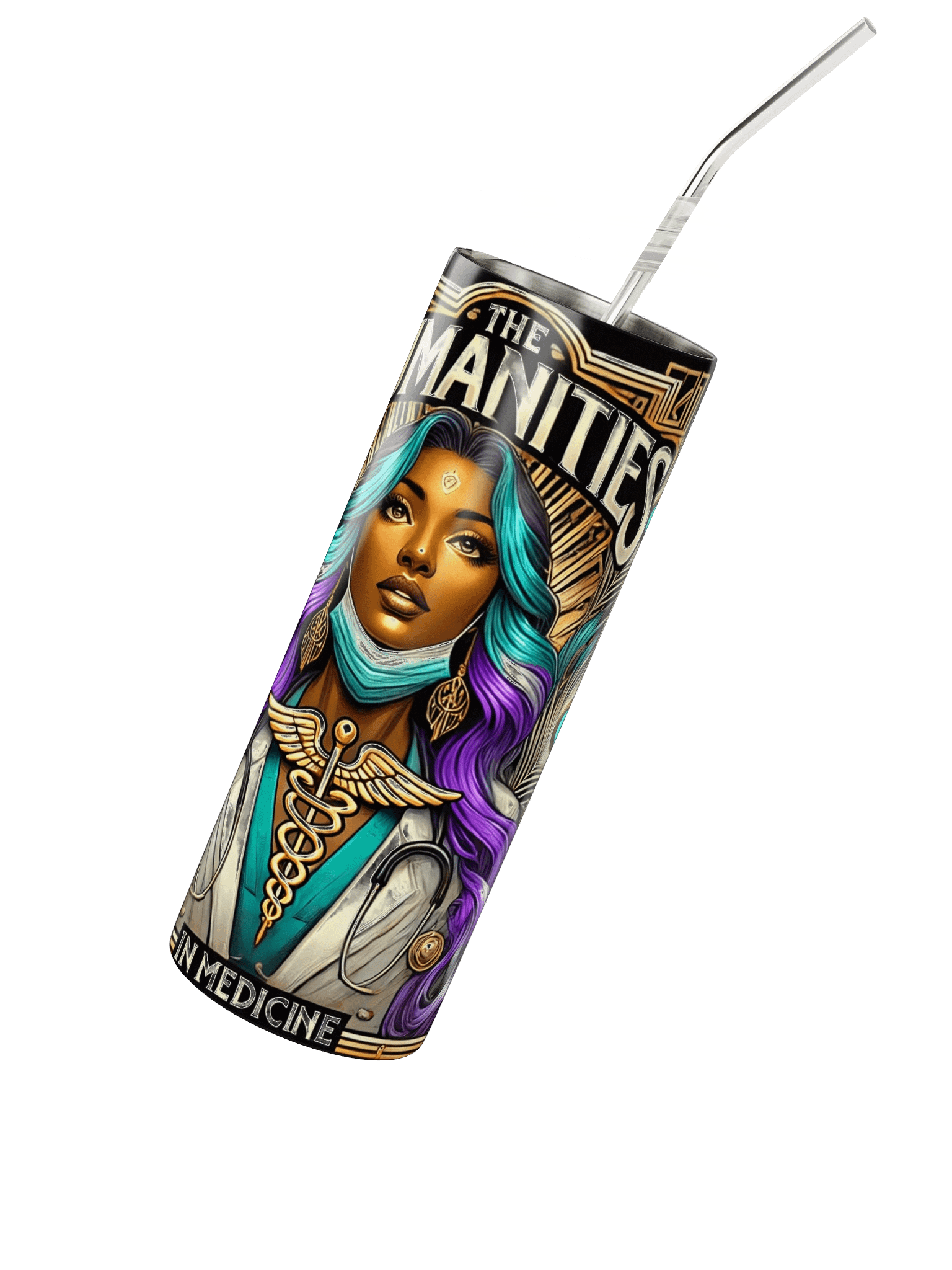 Humanities In Medicine MedArt Graphic Novel Style Stainless Steel Tumbler product image (4)