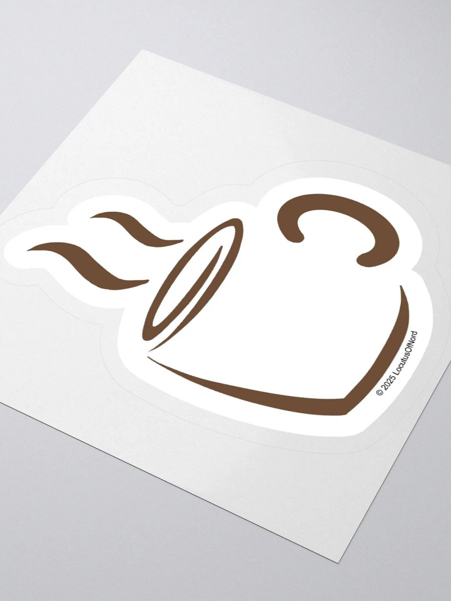 Hot Coffee Minimalist Sticker product image (9)