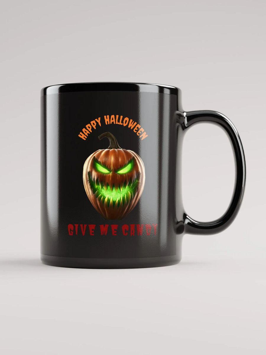 Happy Halloween Give Me Candy black mug product image (1)