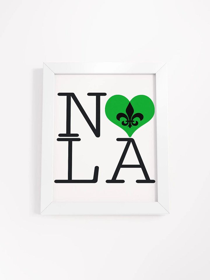 I LOVE NOLA **BIGSHOT POSTER** (GREEN HEART) product image (1)