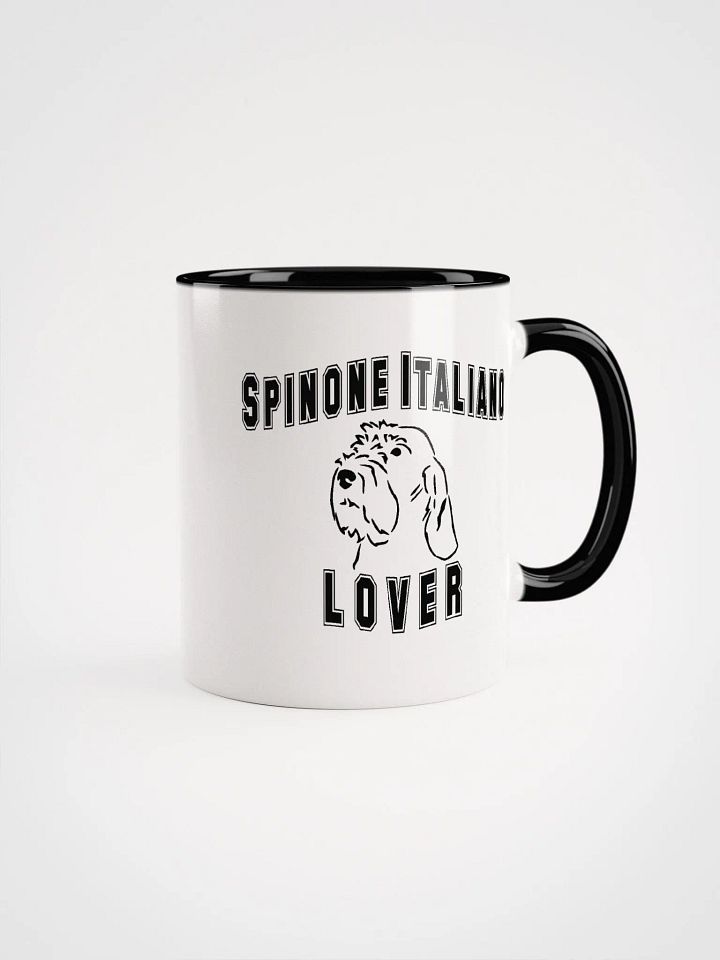 Spinone Italiano Lover MUG with black Spinone Head Silhouette product image (3)
