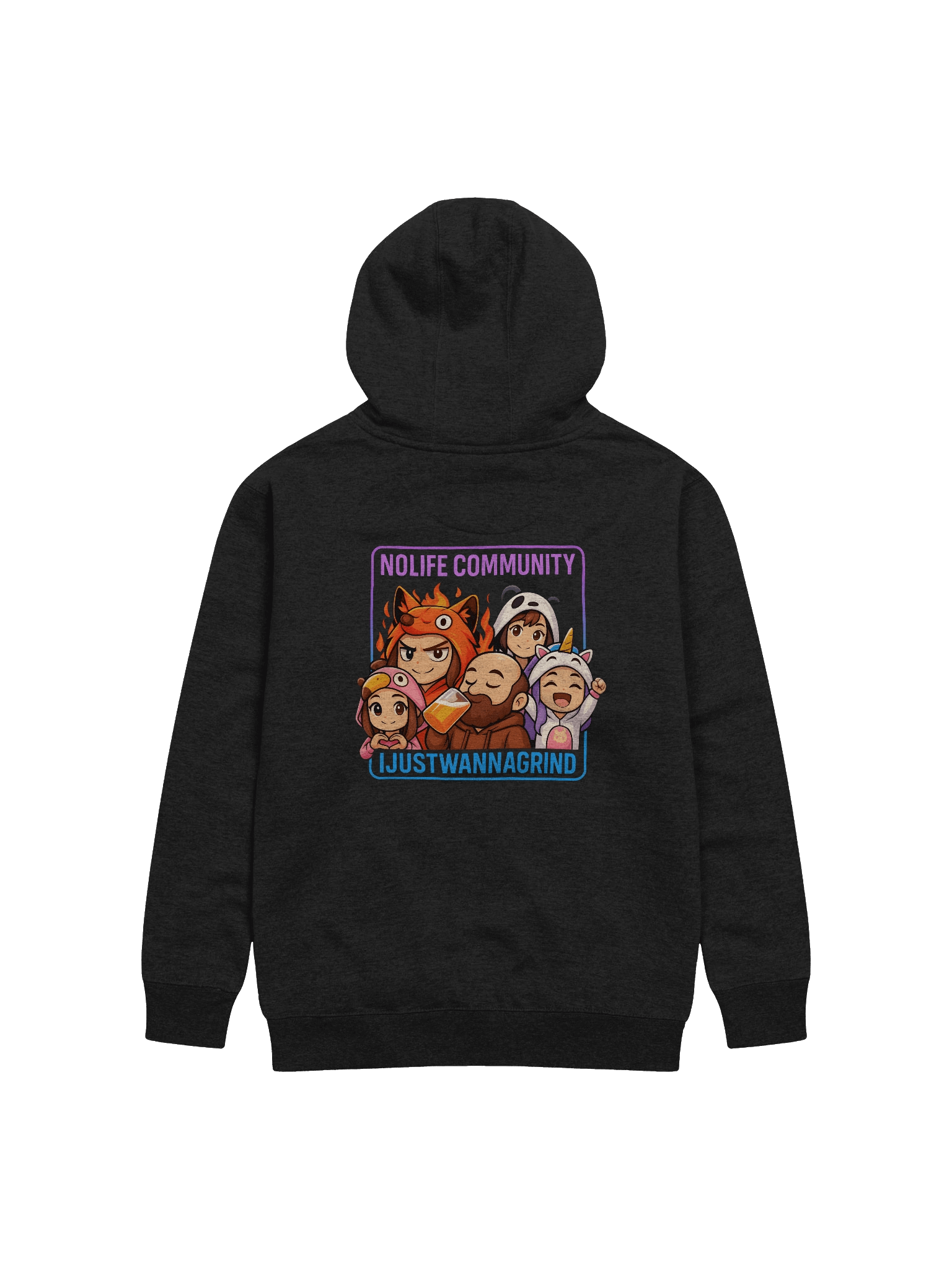 #NOLIFE Community Hoodie Printed product image (2)