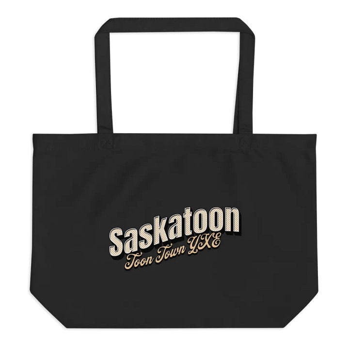Saskatoon Toon Town YXE Black Tote product image (1)