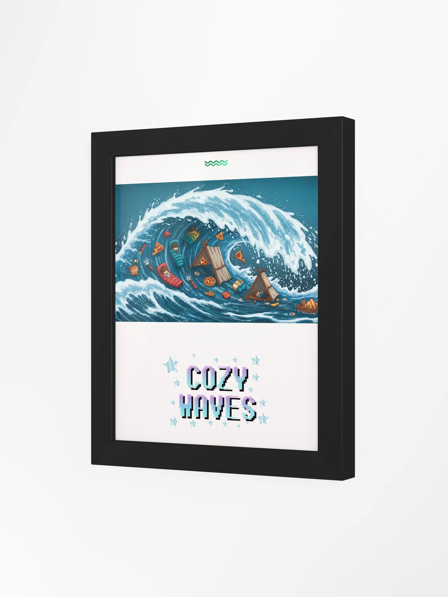 Whimsical Ocean Wave Camping Poster product image (7)