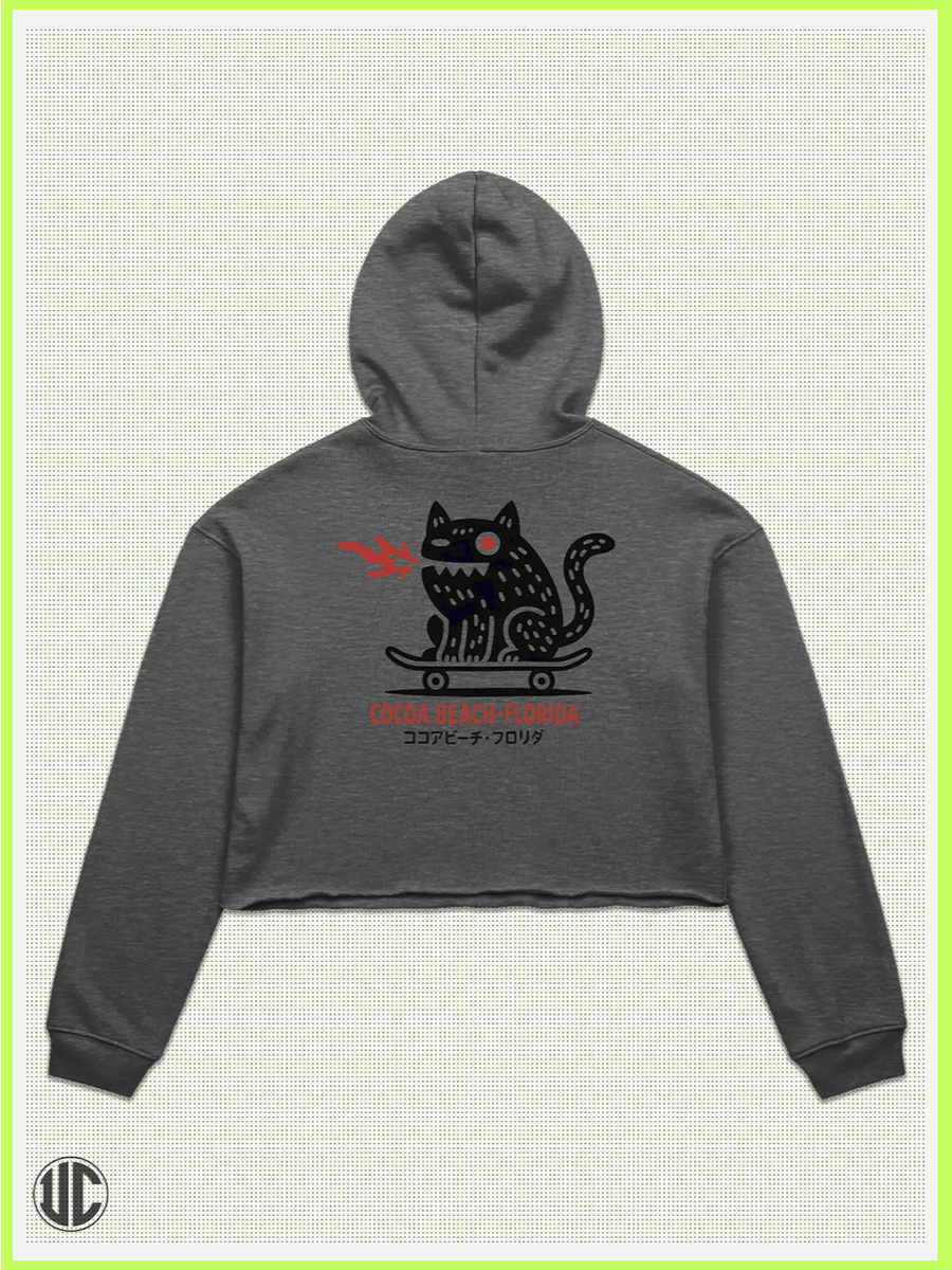 UnkoCon – Cocoa Beach FL Skater Crop Hoodie product image (1)