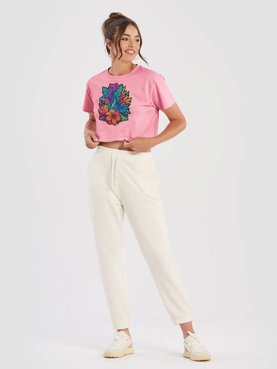 Tropical Blooms Women's Crop Top product image (19)