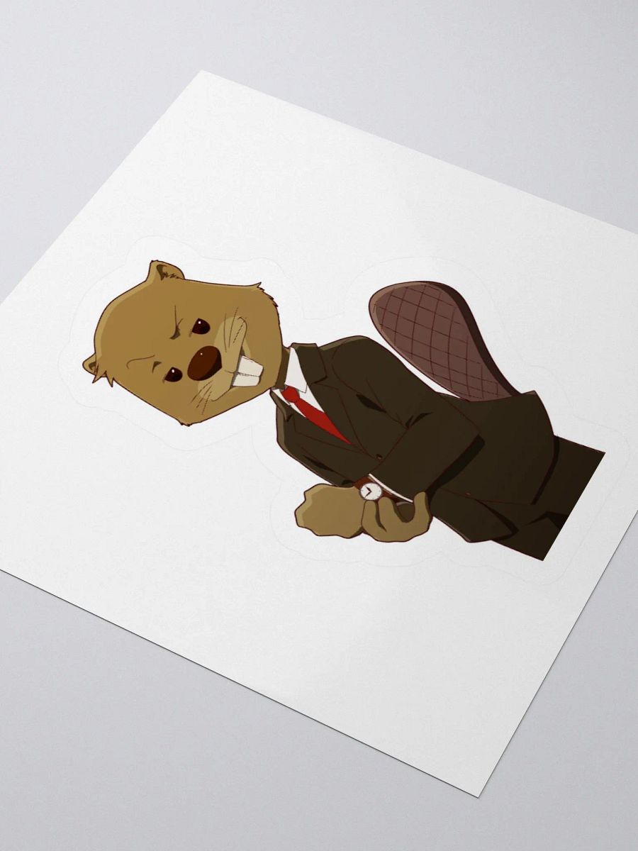 Beaver In Suit Sticker product image (3)
