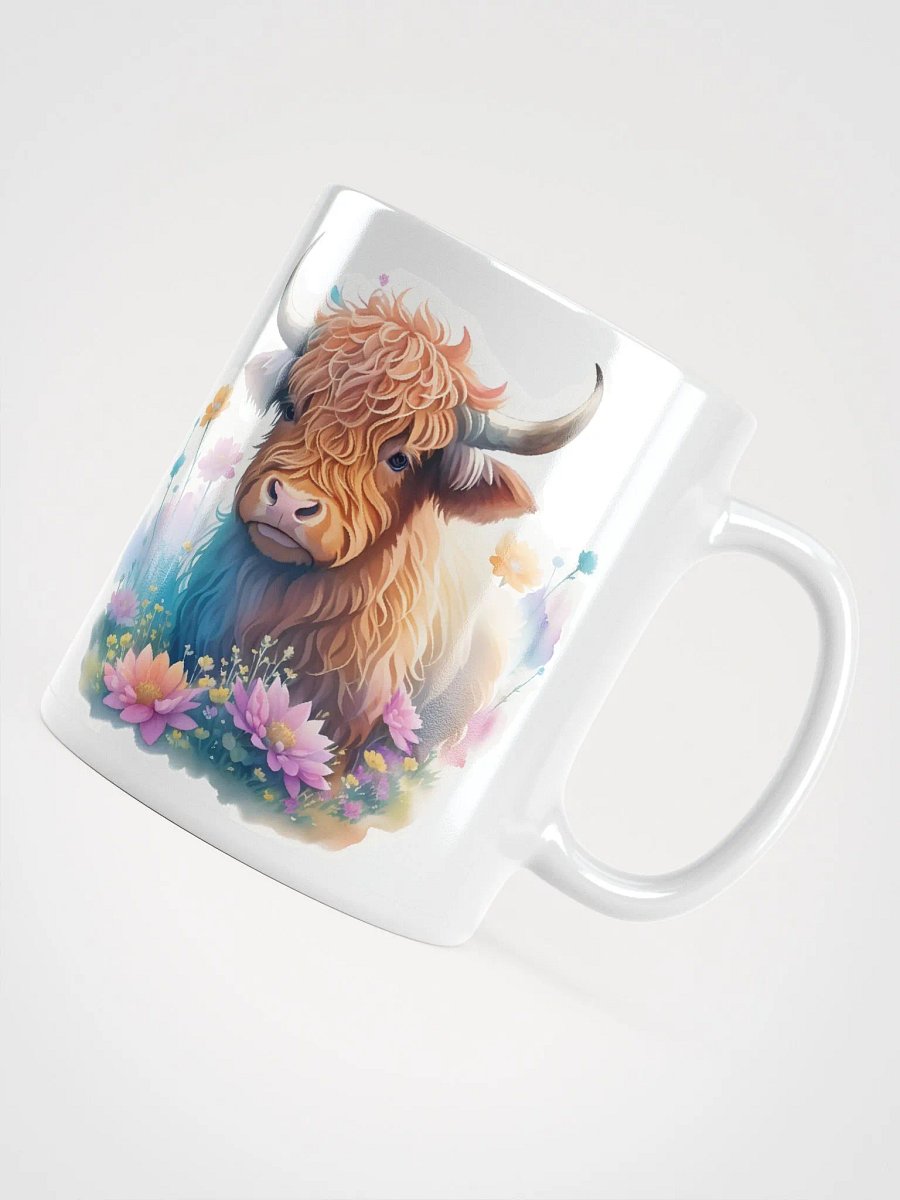Highland Cow and Flowers Mirrored Mug product image (7)