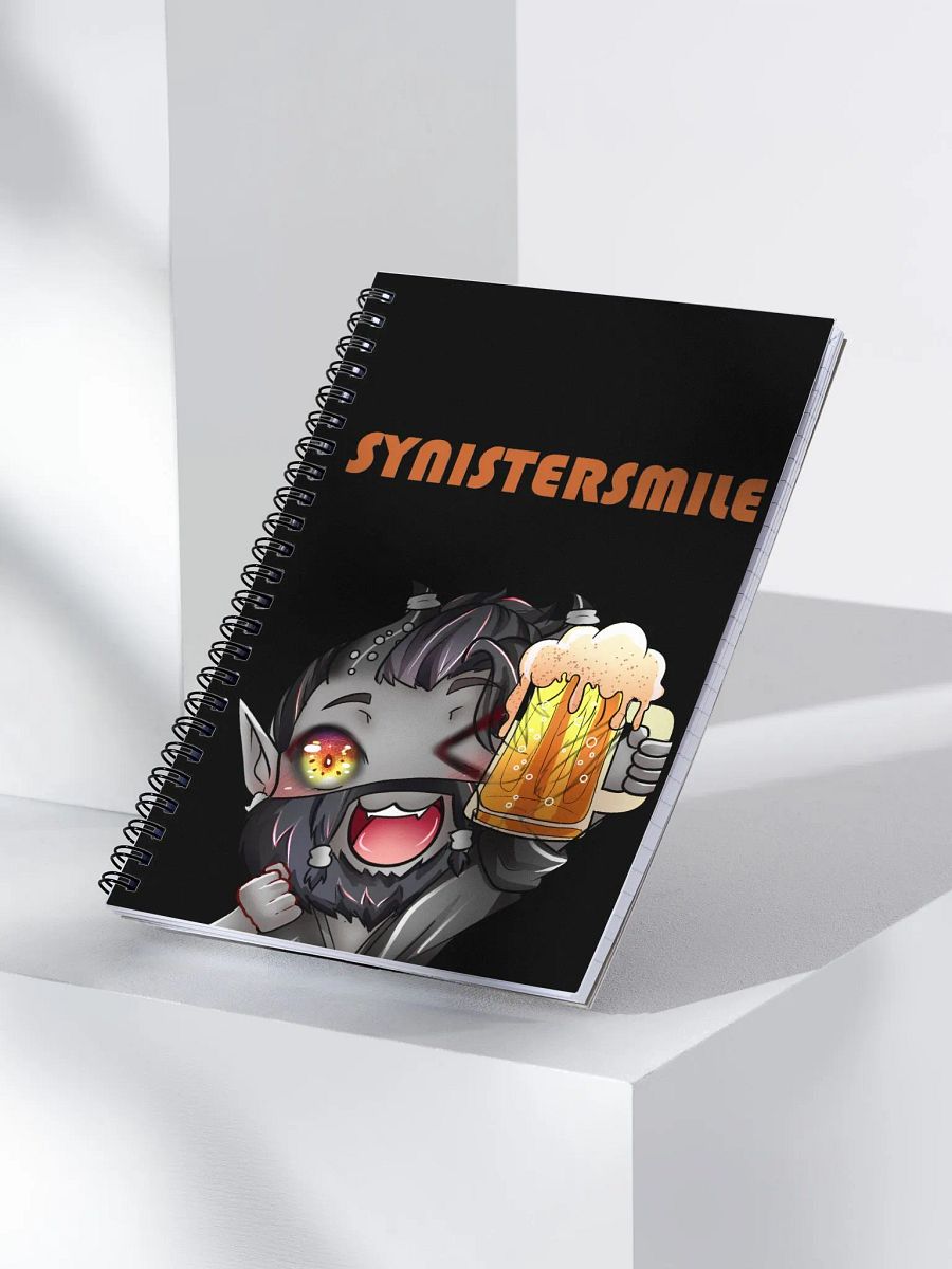 Drink Up Syn on Black spiral notebook product image (3)