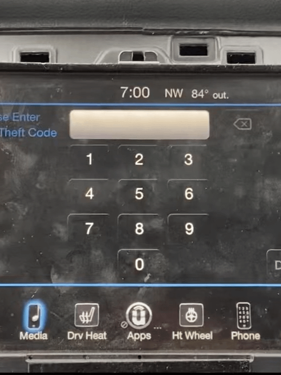Chrysler dodge jeep radio theft code service Start Number TM9, T00BE, T0MYD, TVPQN, T12 product image (1)