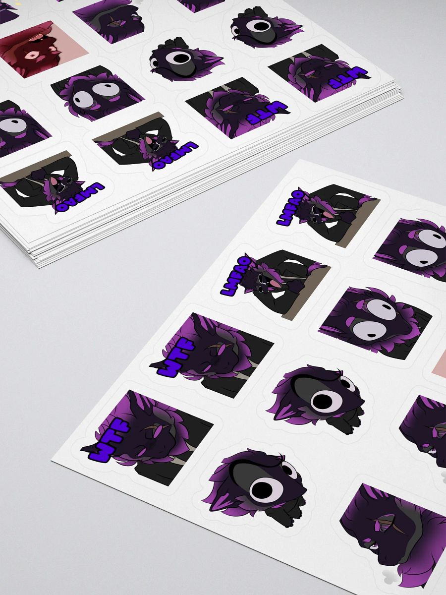 Nardoragon Wolf Emote Sticker Sheet! product image (4)