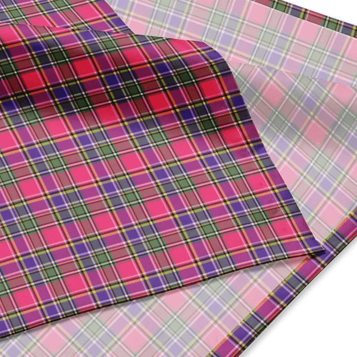 Pink and Purple Vintage Plaid Bandana product image (2)