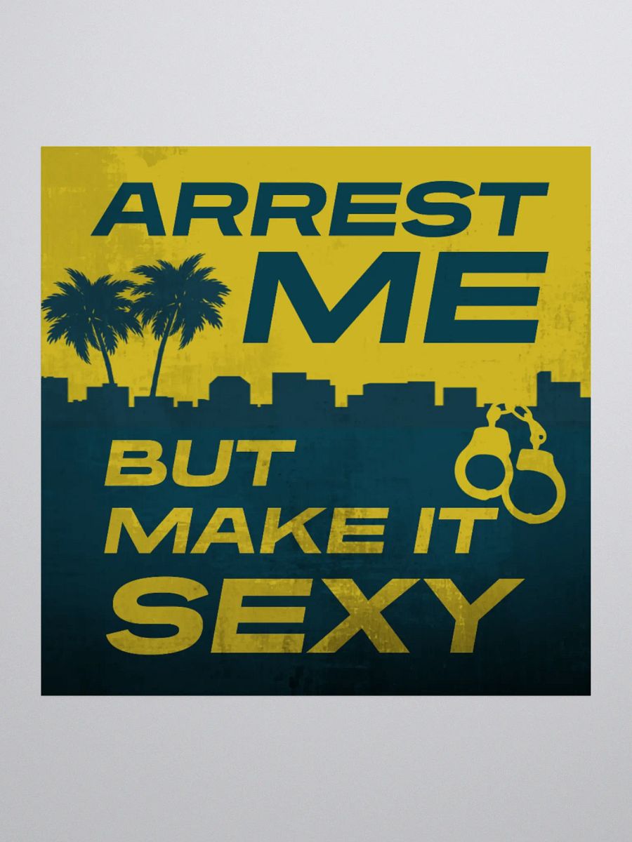 Sexy Arrest Kiss Cut Stickers product image (2)