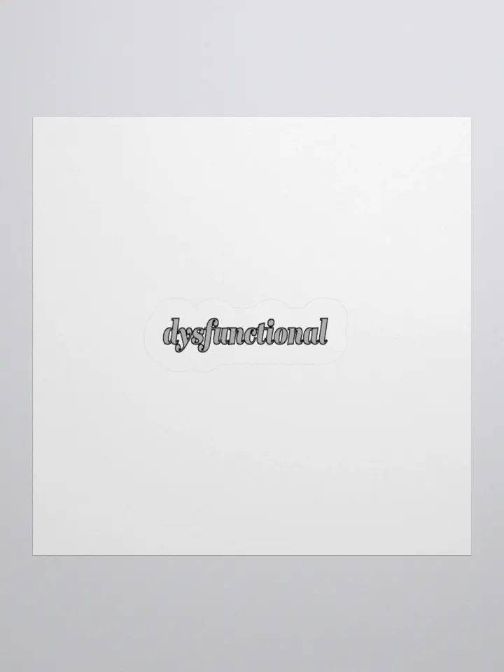 dysfunctional. Sticker product image (1)