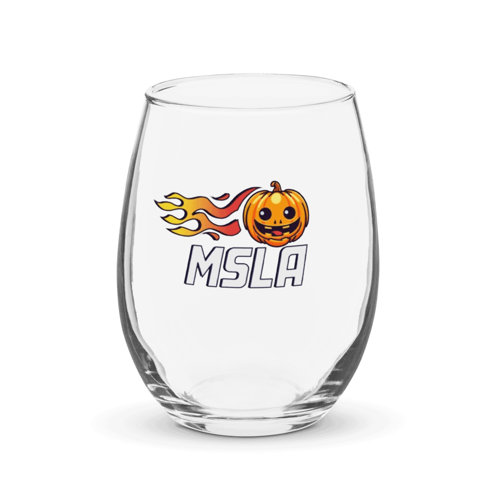 MSLA Halloween Pumpkin - Stemless Wine Glass product image (1)
