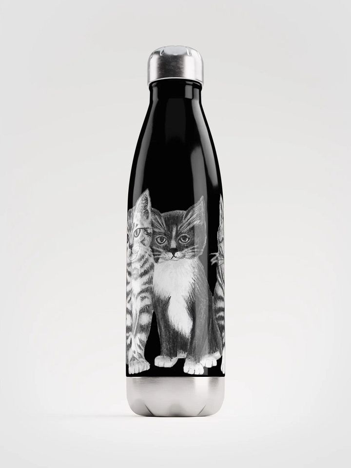 Kittens Drawing Water Bottle product image (1)
