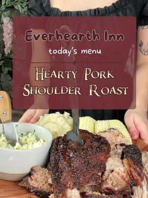 This delicious, hearty pork shoulder roast will FULLY top off your party’s HP, and give you a bonus heart as well! #dndtiktok #dnd #recipe #cooking 