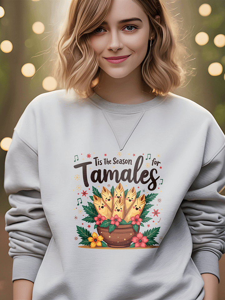 🌮🎄 Tis the Season for Tamales Sweatshirt product image (2)