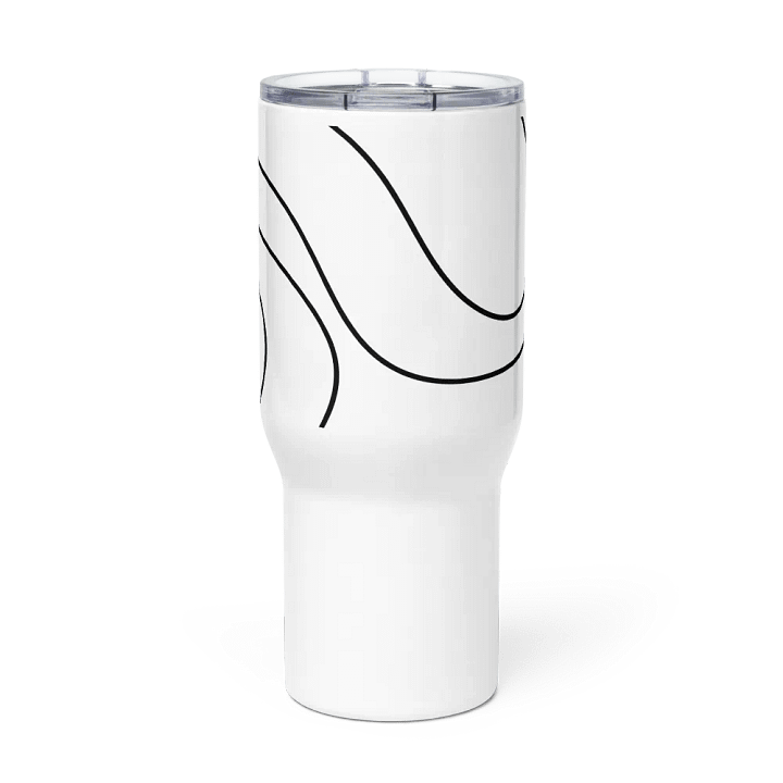 Flowing Lines Stainless Steel Travel Mug product image (3)
