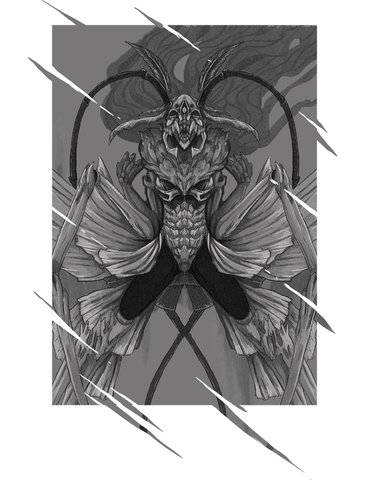 Praying mantis monster girlscream- tee product image (1)