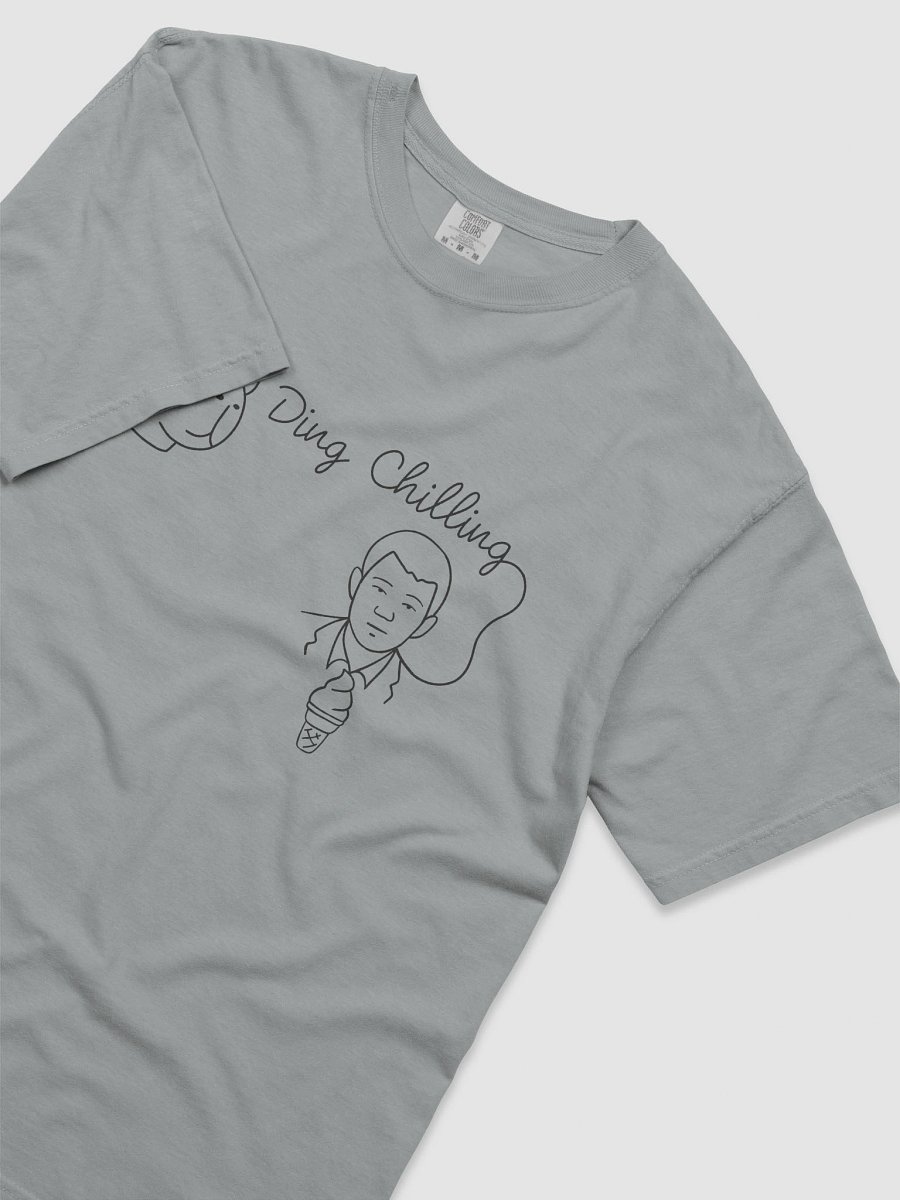 Ding Chilling [5b2] – Chill Capybara & Ice Cream Meme | Hand-Drawn Chess Humor | Black Line Art for Light Colors | T-Shirt product image (5)