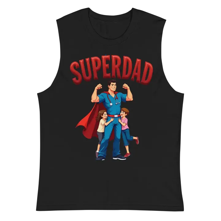 Superdad Hero Muscle Tank product image (3)