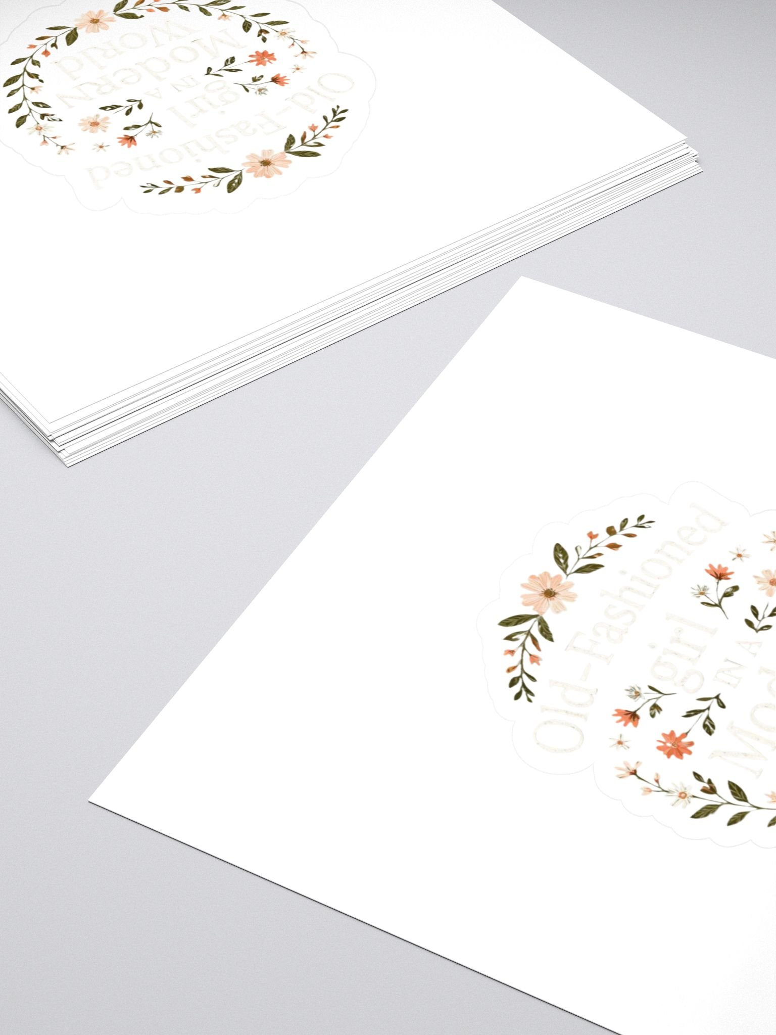 Old-Fashioned Girl in a Modern World Sticker product image (4)